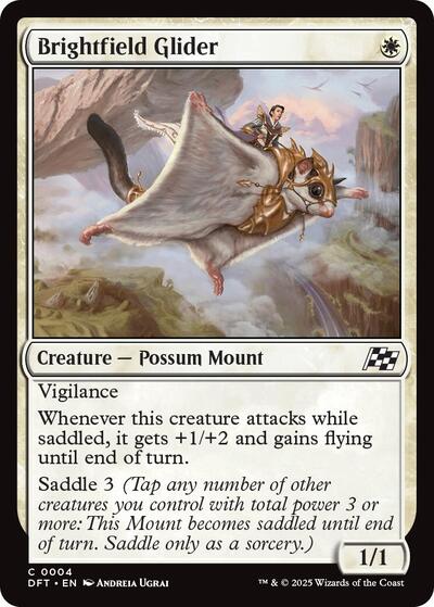 2025 Magic: Aetherdrift (DFT) - Brightfield Glider (#4, Common)