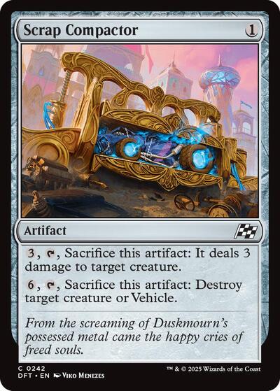 Scrap Compactor (DFT) #242 Common Aetherdrift Magic: The Gathering: 2025