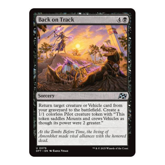 Back on Track (DFT) #76 Uncommon Aetherdrift Magic: The Gathering: 2025