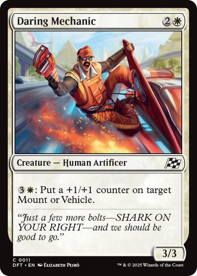 2025 Magic: Aetherdrift (DFT) - Daring Mechanic (#11, Common)