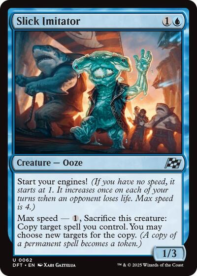 Slick Imitator (DFT) #62 Uncommon (Moderately Played) Aetherdrift Magic: The Gathering: 2025