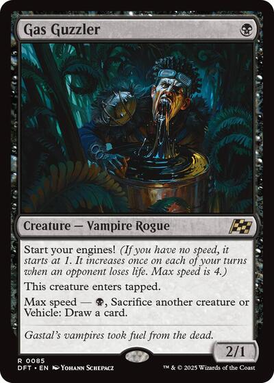 Gas Guzzler (DFT) #85 Rare (Lightly Played) Aetherdrift Magic: The Gathering: 2025