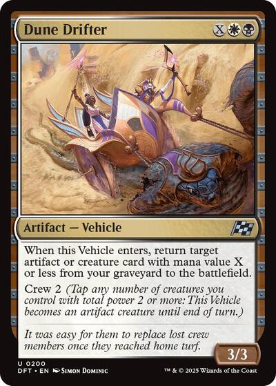 Dune Drifter (DFT) #200 Uncommon (Lightly Played) Aetherdrift Magic: The Gathering: 2025