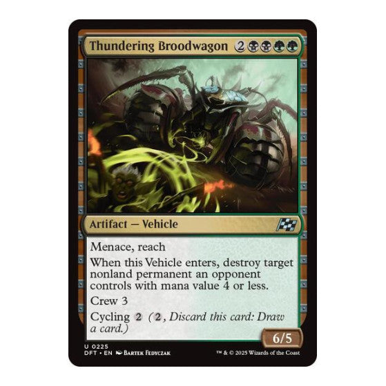 Thundering Broodwagon (DFT) #225 Uncommon Aetherdrift Magic: The Gathering: 2025