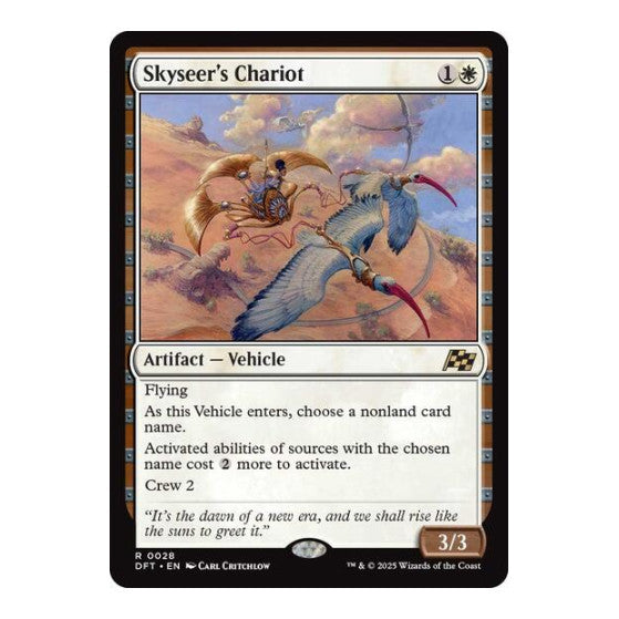 Skyseer's Chariot (DFT) #28 Rare (Lightly Played) Aetherdrift Magic: The Gathering: 2025