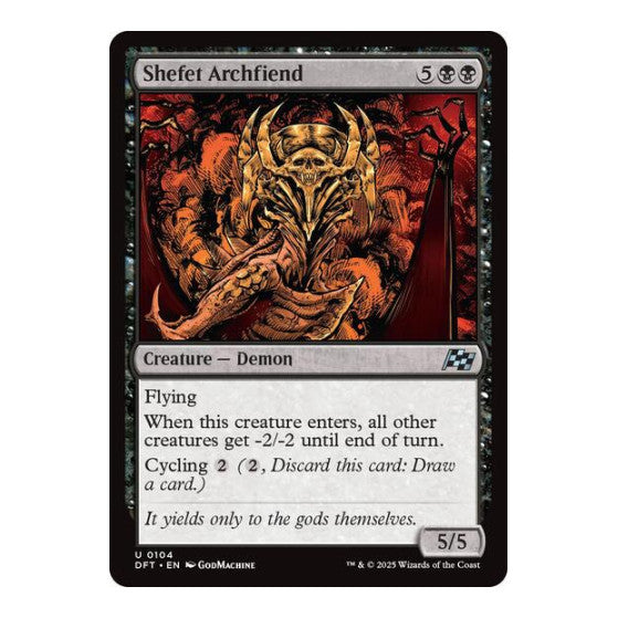 Shefet Archfiend (DFT) #104 Uncommon Aetherdrift Magic: The Gathering: 2025