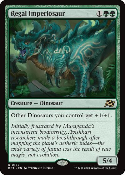 Regal Imperiosaur (DFT) #177 Rare (Near Mint) Aetherdrift Magic: The Gathering: 2025