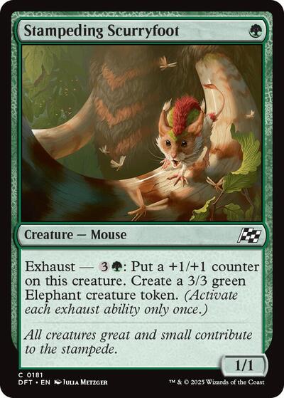 Stampeding Scurryfoot (DFT) #181 Common Aetherdrift Magic: The Gathering: 2025