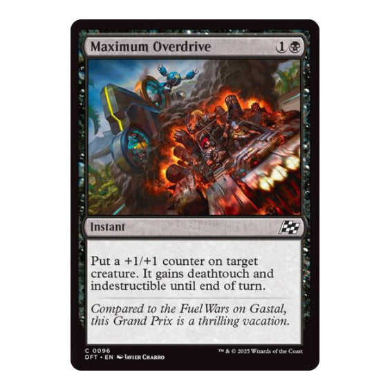 Maximum Overdrive (DFT) #96 Common Aetherdrift Magic: The Gathering: 2025