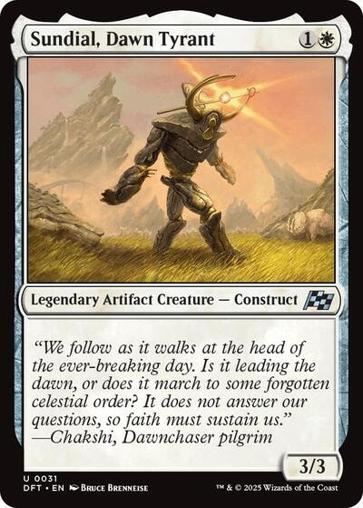 Sundial Dawn Tyrant (DFT) #31 Uncommon (Lightly Played) Aetherdrift Magic: The Gathering: 2025