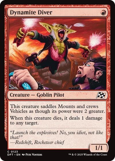 Dynamite Diver (DFT) #123 Common Aetherdrift Magic: The Gathering: 2025