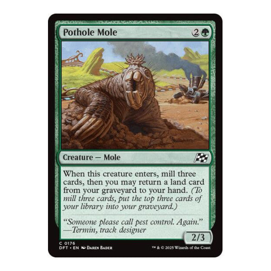 Pothole Mole (DFT) #176 Common Aetherdrift Magic: The Gathering: 2025