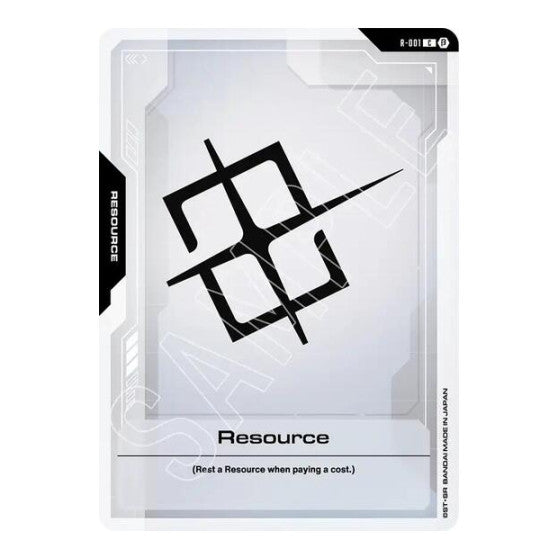 Resource (GD01_b) #R-001 Common (Lightly Played) Edition Beta Gundam Card Game: 2025