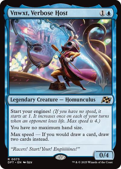 Vnwxt Verbose Host (PPDFT) #73p Rare (Near Mint) Promo Pack: Aetherdrift Magic: The Gathering: 2025