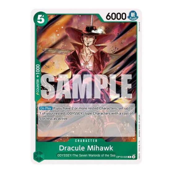 Dracule Mihawk (OP10) #OP10-029 Rare Royal Blood One Piece Card Game: 2025