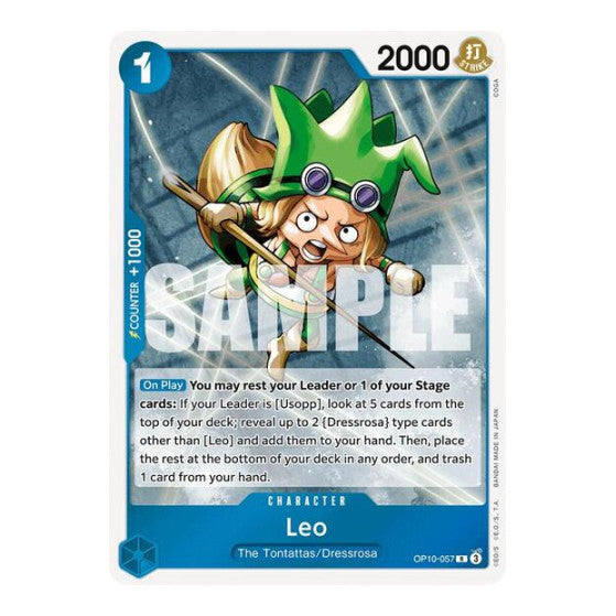 Leo (OP10) #OP10-057 Rare Royal Blood One Piece Card Game: 2025
