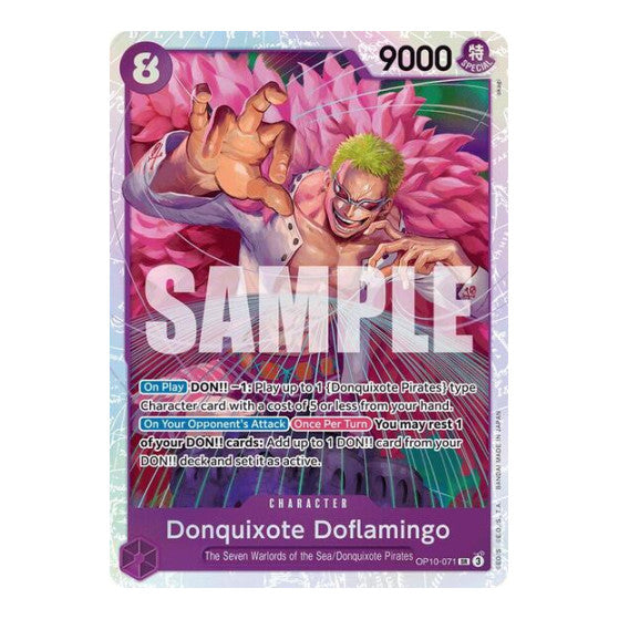 Donquixote Doflamingo (OP10) #OP10-071 Super Rare (Foil Lightly Played) Royal Blood One Piece Card Game: 2025