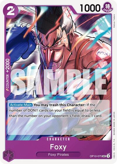 Foxy (OP10) #OP10-075 Uncommon (Near Mint) Royal Blood One Piece Card Game: 2025