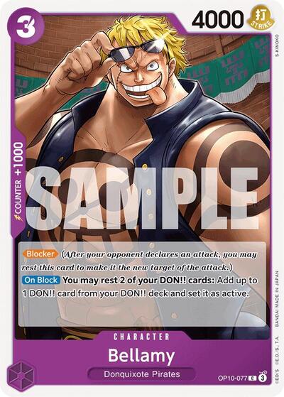 Bellamy (OP10) #OP10-077 Common (Near Mint) Royal Blood One Piece Card Game: 2025