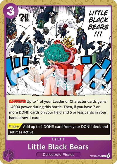 Little Black Bears (OP10) #OP10-080 Common (Near Mint) Royal Blood One Piece Card Game: 2025