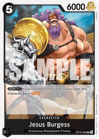 Jesus Burgess (OP10) #OP10-085 Uncommon (Near Mint) Royal Blood One Piece Card Game: 2025