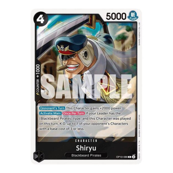 Shiryu (OP10) #OP10-086 Rare Royal Blood One Piece Card Game: 2025