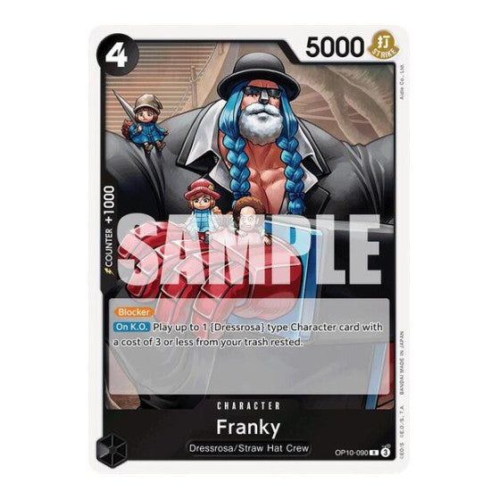 Franky (090) (OP10) #OP10-090 Rare Royal Blood One Piece Card Game: 2025