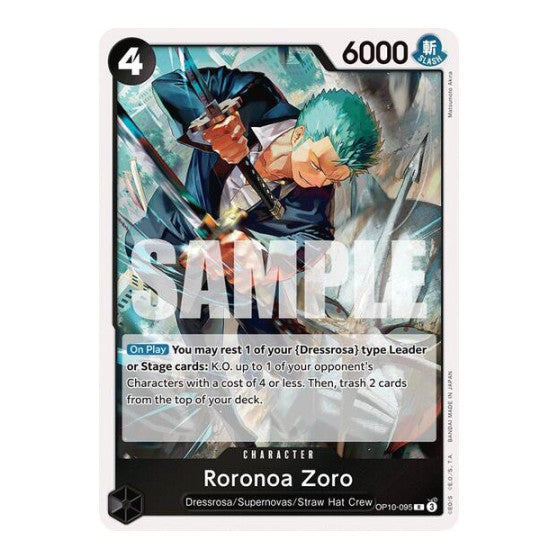 Roronoa Zoro (095) (OP10) #OP10-095 Rare Royal Blood One Piece Card Game: 2025