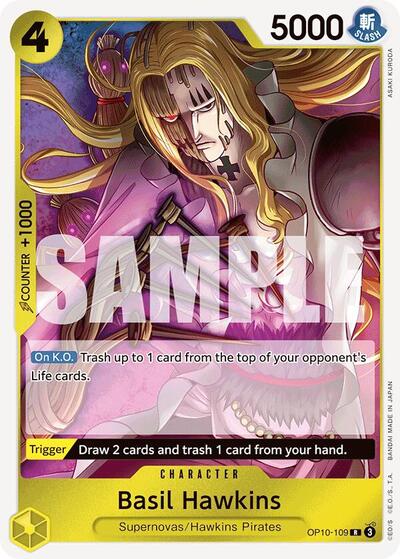 Basil Hawkins (OP10) #OP10-109 Rare (Foil Near Mint) Royal Blood One Piece Card Game: 2025