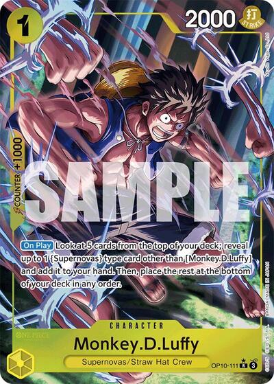 MonkeyDLuffy 111 Parallel (OP10) #OP10-111 Rare (Foil Near Mint) Royal Blood One Piece Card Game: 2025