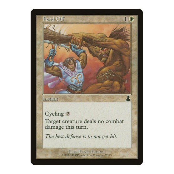 Fend Off (UDS) #7 Common (Moderately Played) Urza's Destiny Magic: The Gathering: 1999