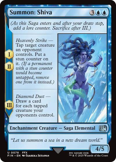 Summon: Shiva (FIN) #78 Uncommon FINAL FANTASY Magic: The Gathering: 2025