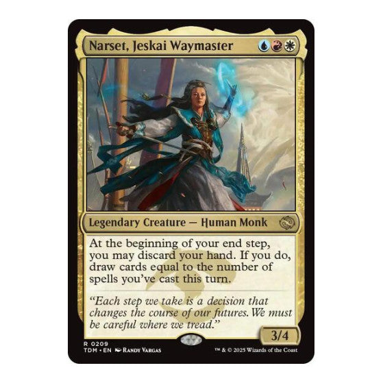 Narset, Jeskai Waymaster (TDM) #209 Rare (Foil Lightly Played) Tarkir: Dragonstorm Magic: The Gathering: 2025