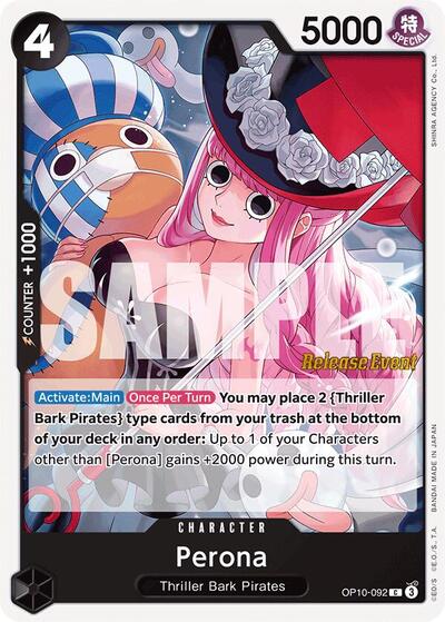 Perona 092 (OP10 RE) #OP10-092 Common (Near Mint) Royal Blood Release Event Cards One Piece Card Game: 2025