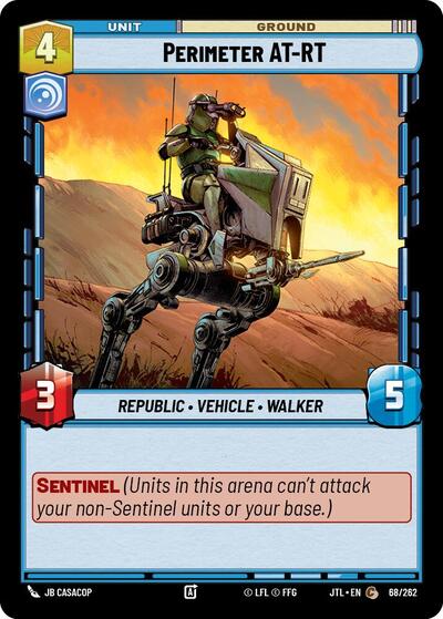 Perimeter AT RT (JTL) #068/262 Common (Near Mint) Jump to Lightspeed Star Wars: Unlimited: 2025