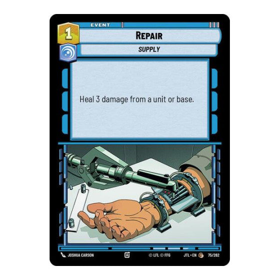 Repair (JTL) #075/262 Common (Near Mint) Jump to Lightspeed Star Wars: Unlimited: 2025