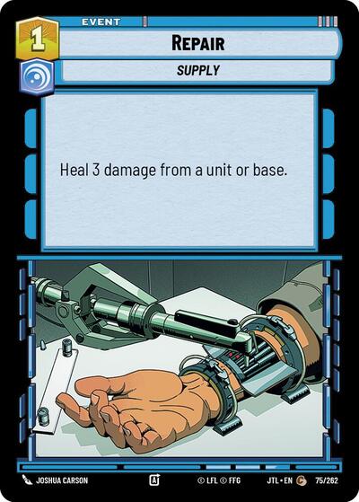 Repair (JTL) #075/262 Common (Near Mint) Jump to Lightspeed Star Wars: Unlimited: 2025