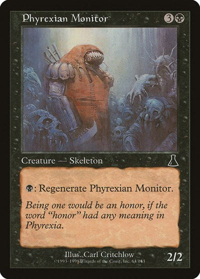Phyrexian Monitor (UDS) #64 Common (Moderately Played) Urza's Destiny Magic: The Gathering: 1999
