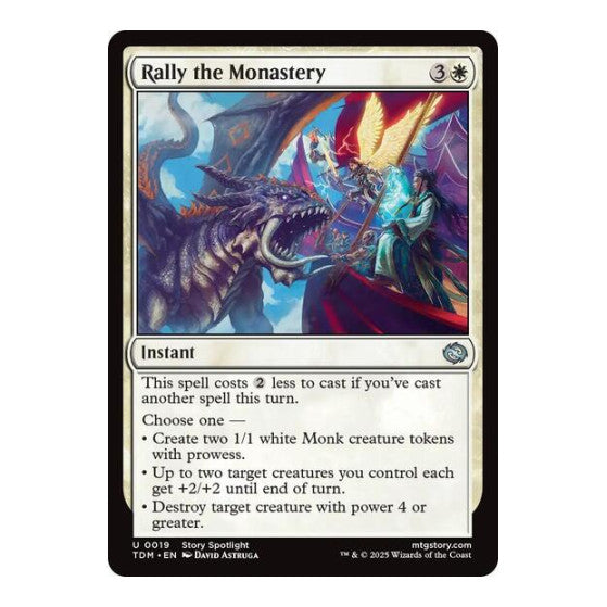 Rally the Monastery (TDM) #19 Uncommon Tarkir: Dragonstorm Magic: The Gathering: 2025