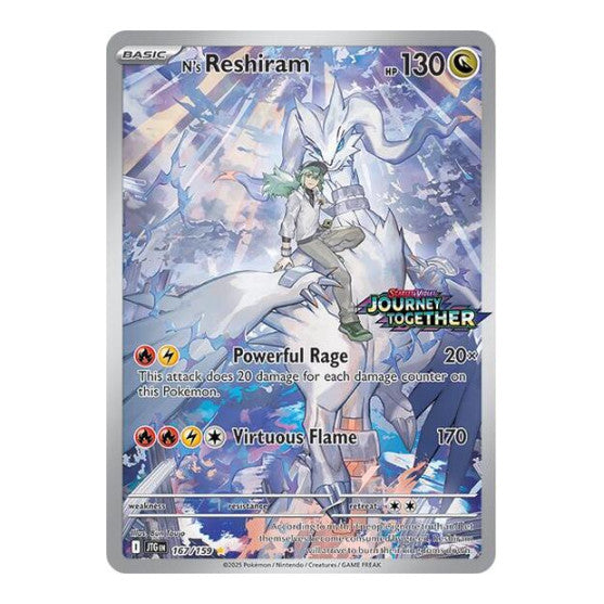 N's Reshiram - 167/159 (Journey Together Stamped) (MCAP) #167/159 Illustration Rare (Holofoil Near Mint) Miscellaneous Cards & Products Pokemon: 2026