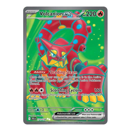Volcanion ex - 171/159 (JTG) #171/159 Ultra Rare (Holofoil Near Mint) SV09: Journey Together Pokemon: 2025