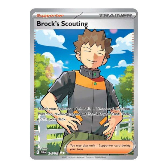 Brock's Scouting - 179/159 (JTG) #179/159 Ultra Rare (Holofoil Near Mint) SV09: Journey Together Pokemon: 2025