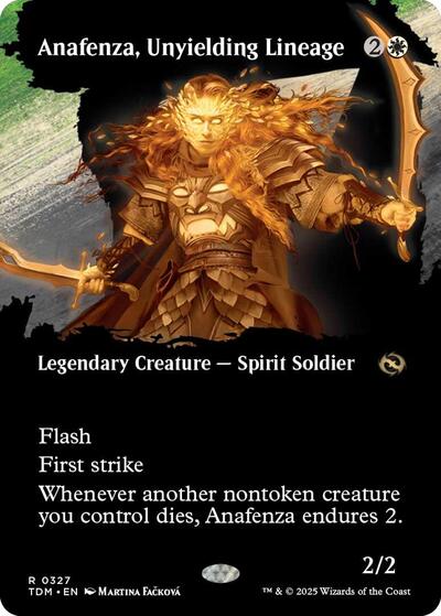 Anafenza Unyielding Lineage Borderless (TDM) #327 Rare (Lightly Played) Tarkir: Dragonstorm Magic: The Gathering: 2025