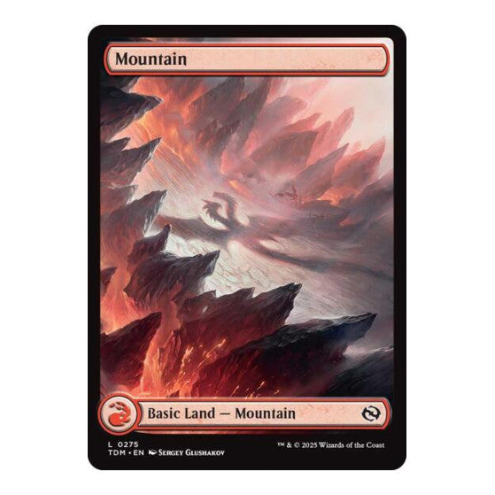 Mountain (0275) (TDM) #275 Land (Foil Near Mint) Tarkir: Dragonstorm Magic: The Gathering: 2025