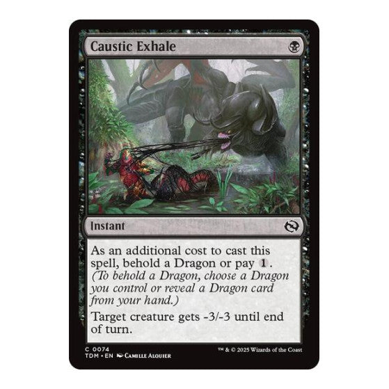 Caustic Exhale (TDM) #74 Common Tarkir: Dragonstorm Magic: The Gathering: 2025
