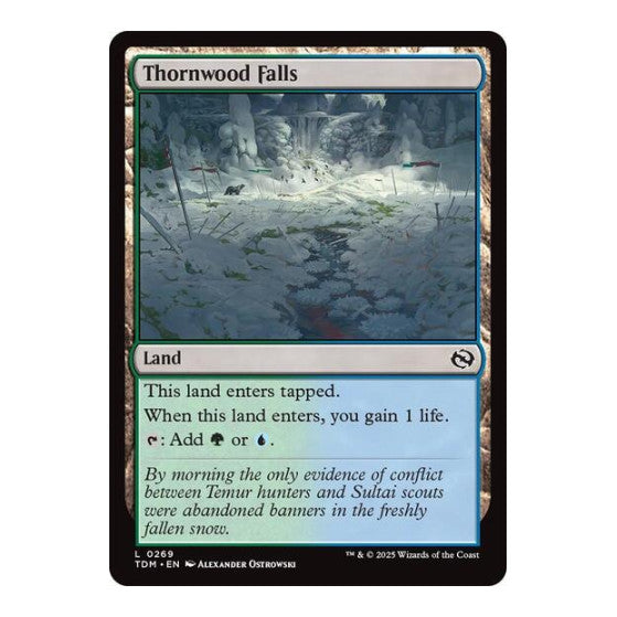 Thornwood Falls (TDM) #269 Land Tarkir: Dragonstorm Magic: The Gathering: 2025