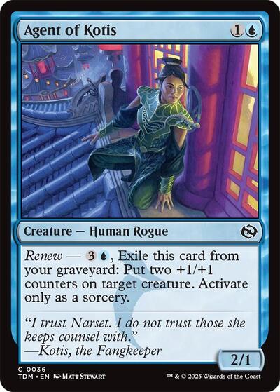 2025 Magic: Tarkir: Dragonstorm (TDM) - Agent of Kotis (#36, Common)