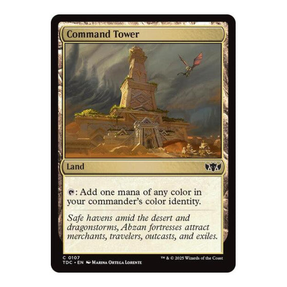 Command Tower (TDC) #107 Common (Near Mint) Commander: Tarkir: Dragonstorm Magic: The Gathering: 2025
