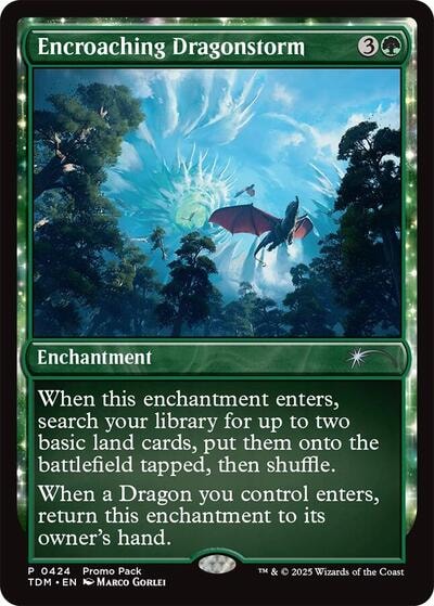 Encroaching Dragonstorm (PPTDM) #424 Promo (Lightly Played) Promo Pack: Tarkir: Dragonstorm Magic: The Gathering: 2025