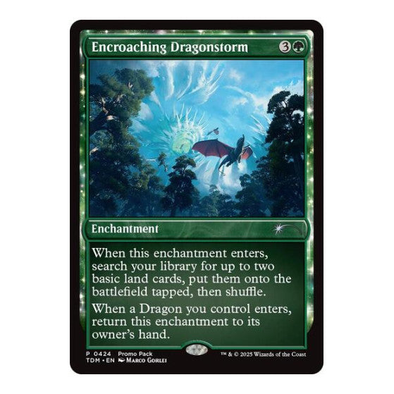 Encroaching Dragonstorm (PPTDM) #424 Promo (Lightly Played) Promo Pack: Tarkir: Dragonstorm Magic: The Gathering: 2025